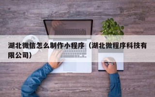 桂平湖北微信怎么制作小程序（湖北微程序科技有限公司）
